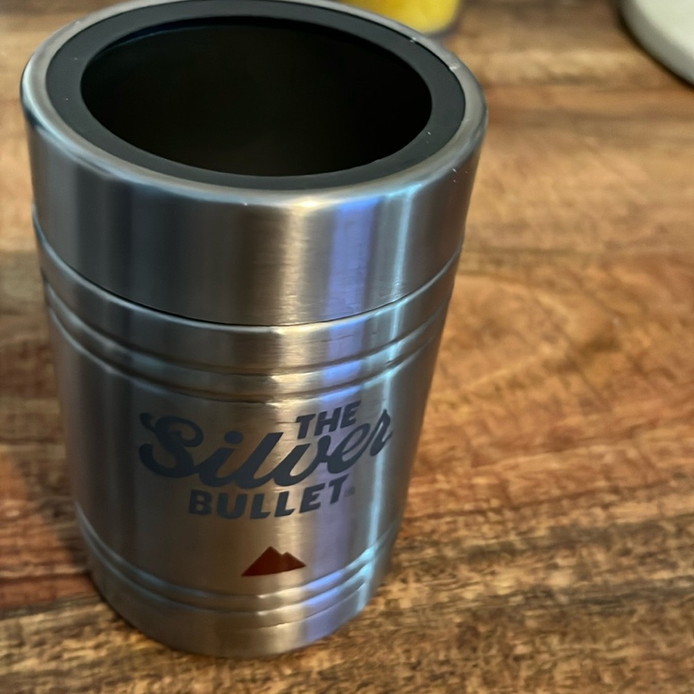 Coors light vintage  metal koozie .